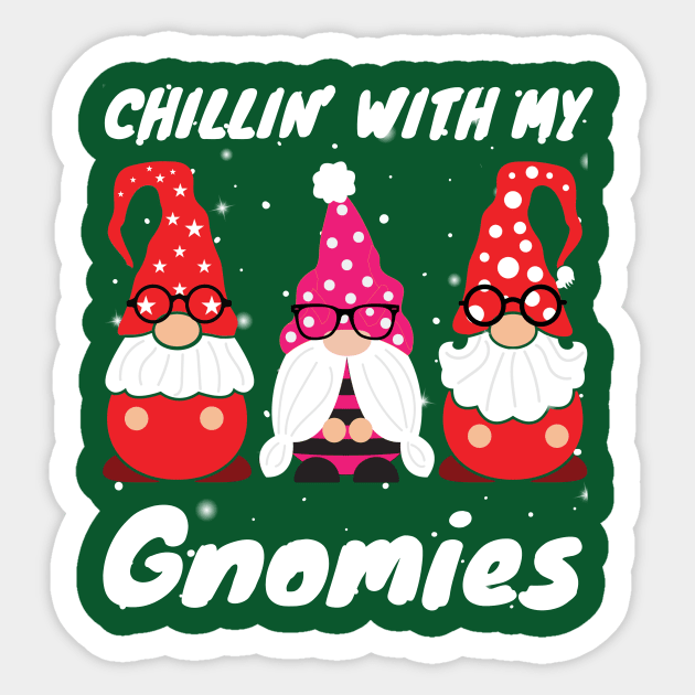 chillin with my gnowmies Sticker by Leap Arts